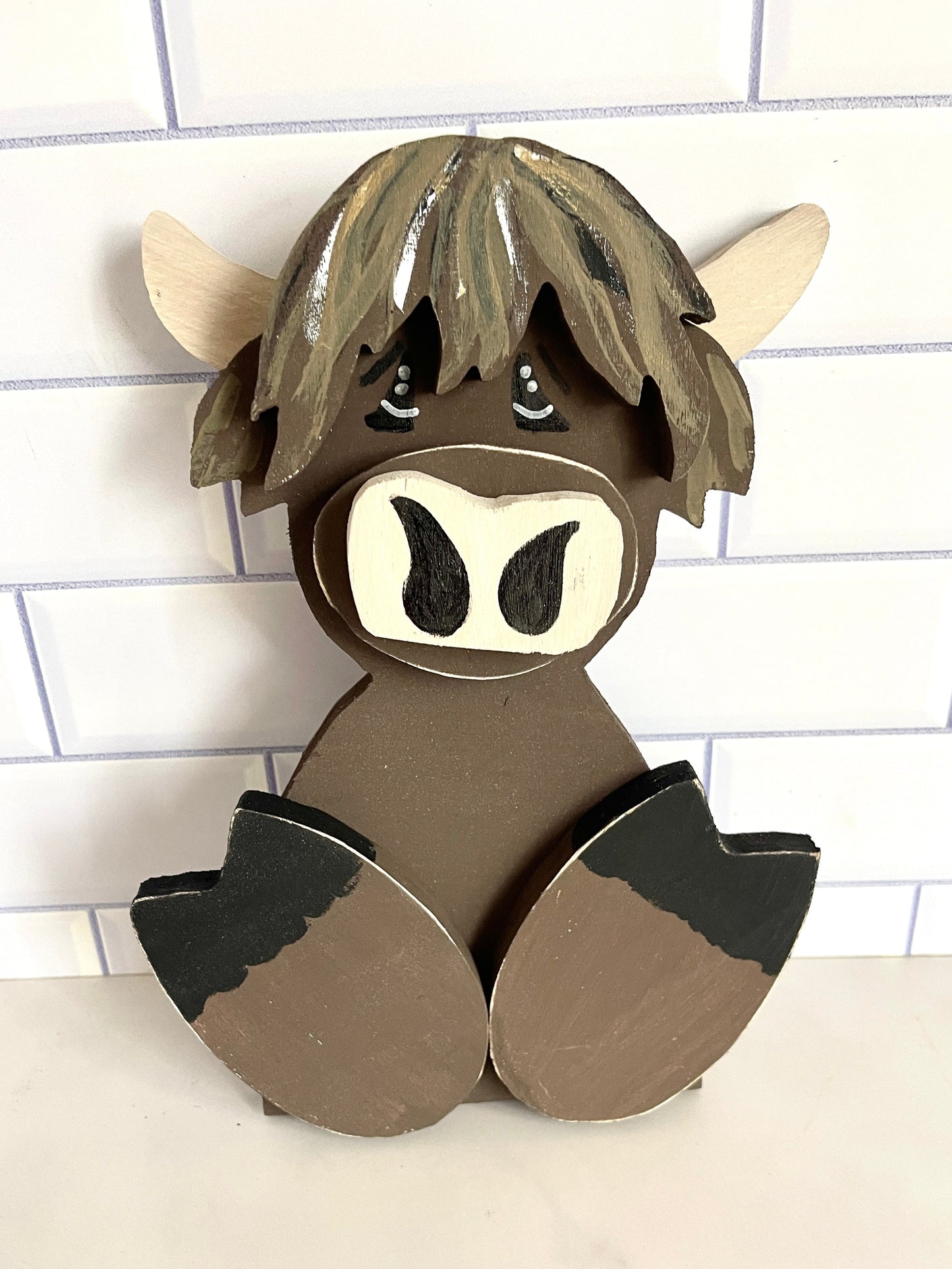 Highland Cow Shelf Sitter