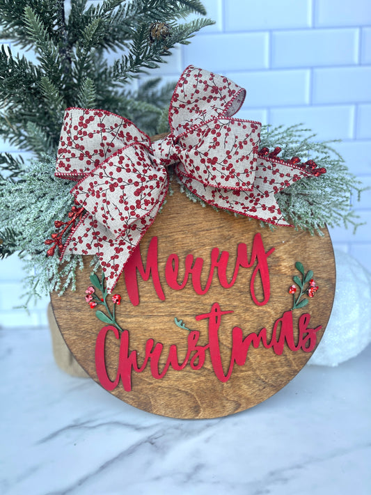 Merry Christmas Door Hanger